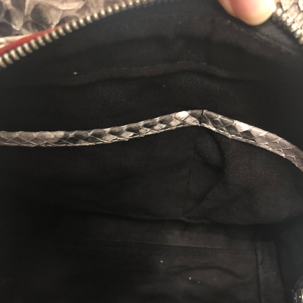 Purse ,Authentic Python and suede, handbag, - Picture 8 of 8